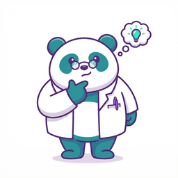 PANDA — MerMo mascot, representing Professional Advancement & Nurturing Doctors Altogether